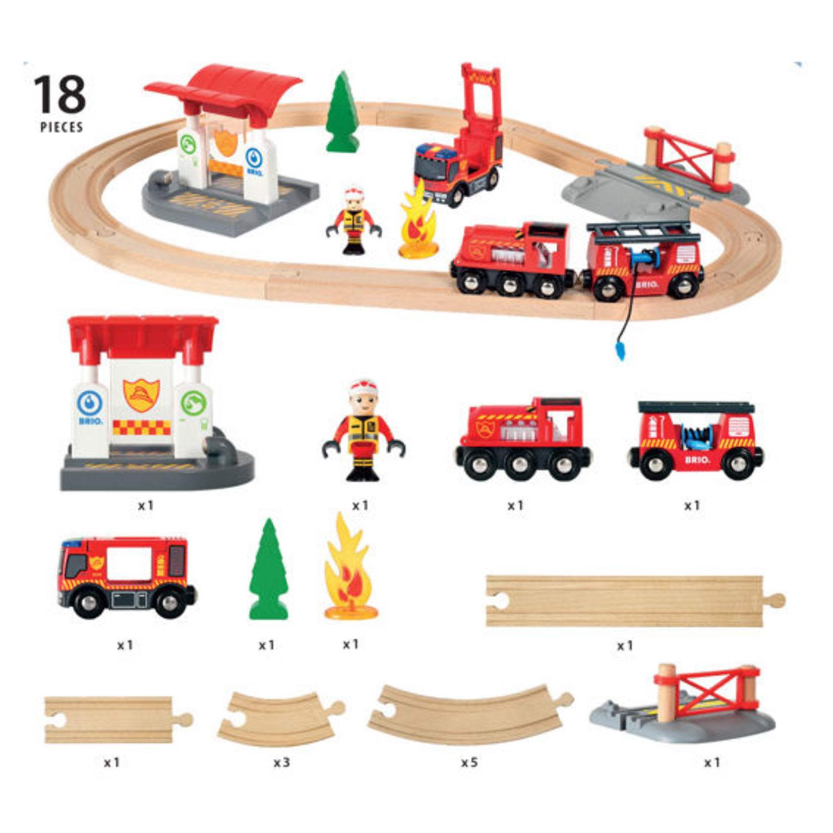 BRIO FIREFIGHTER SET