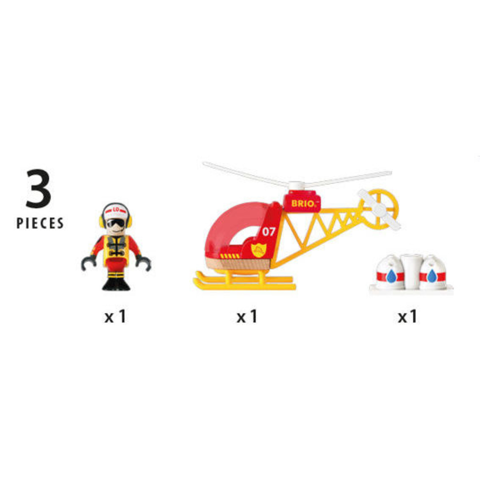 BRIO 33797 FIREFIGHTER HELICOPTER