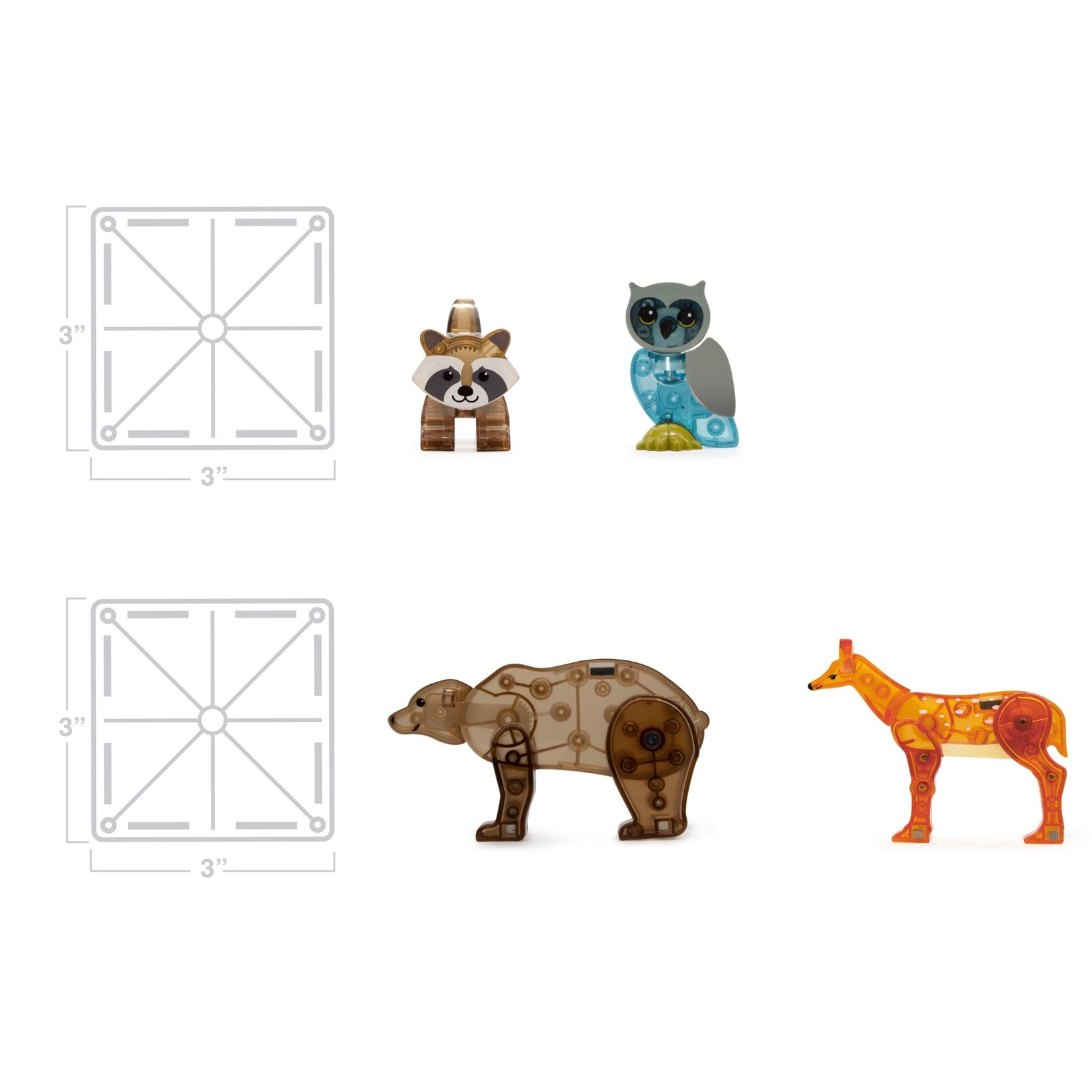 MAGNA-TILES FOREST ANIMALS