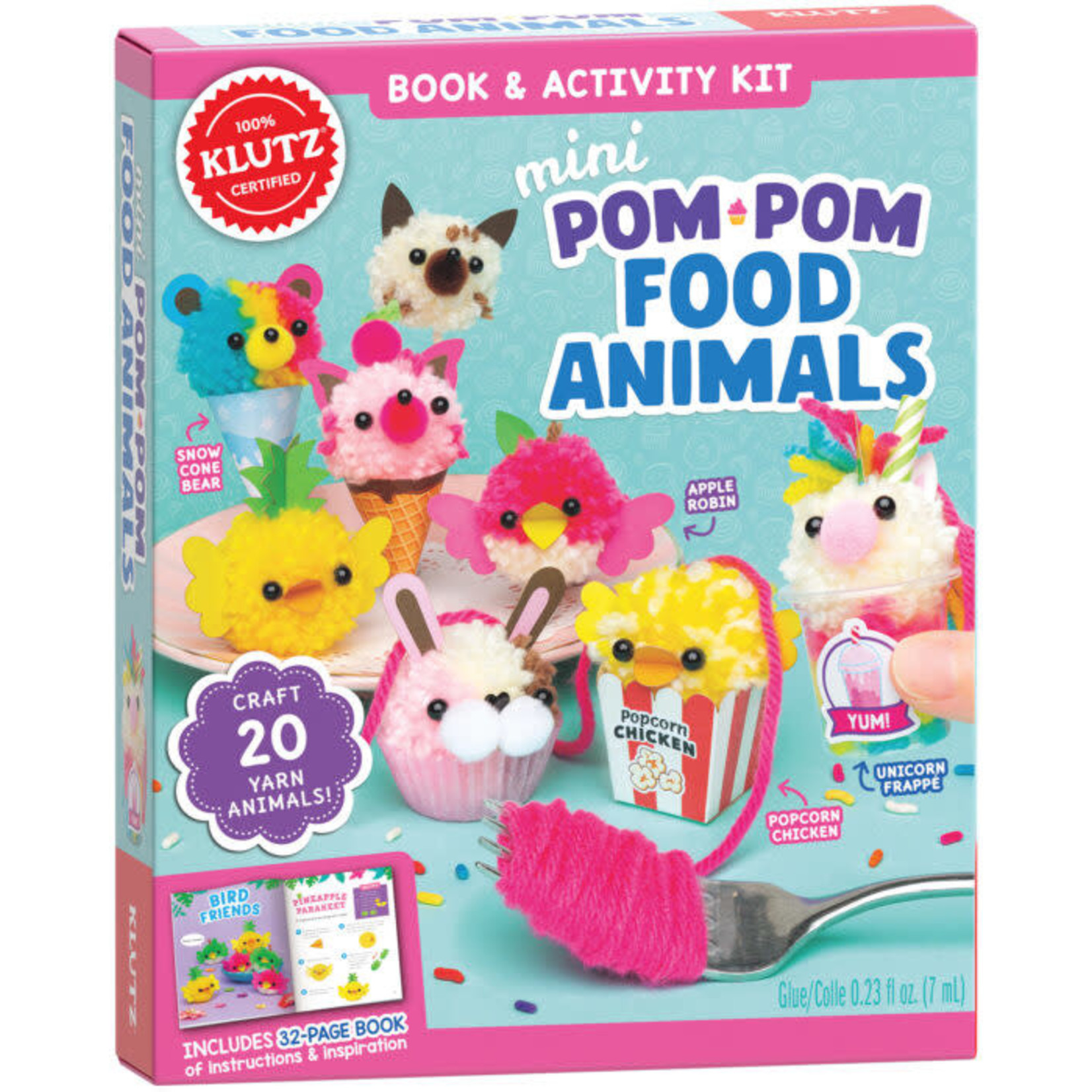 KLUTZ Mini Pom-Pom Food Animals