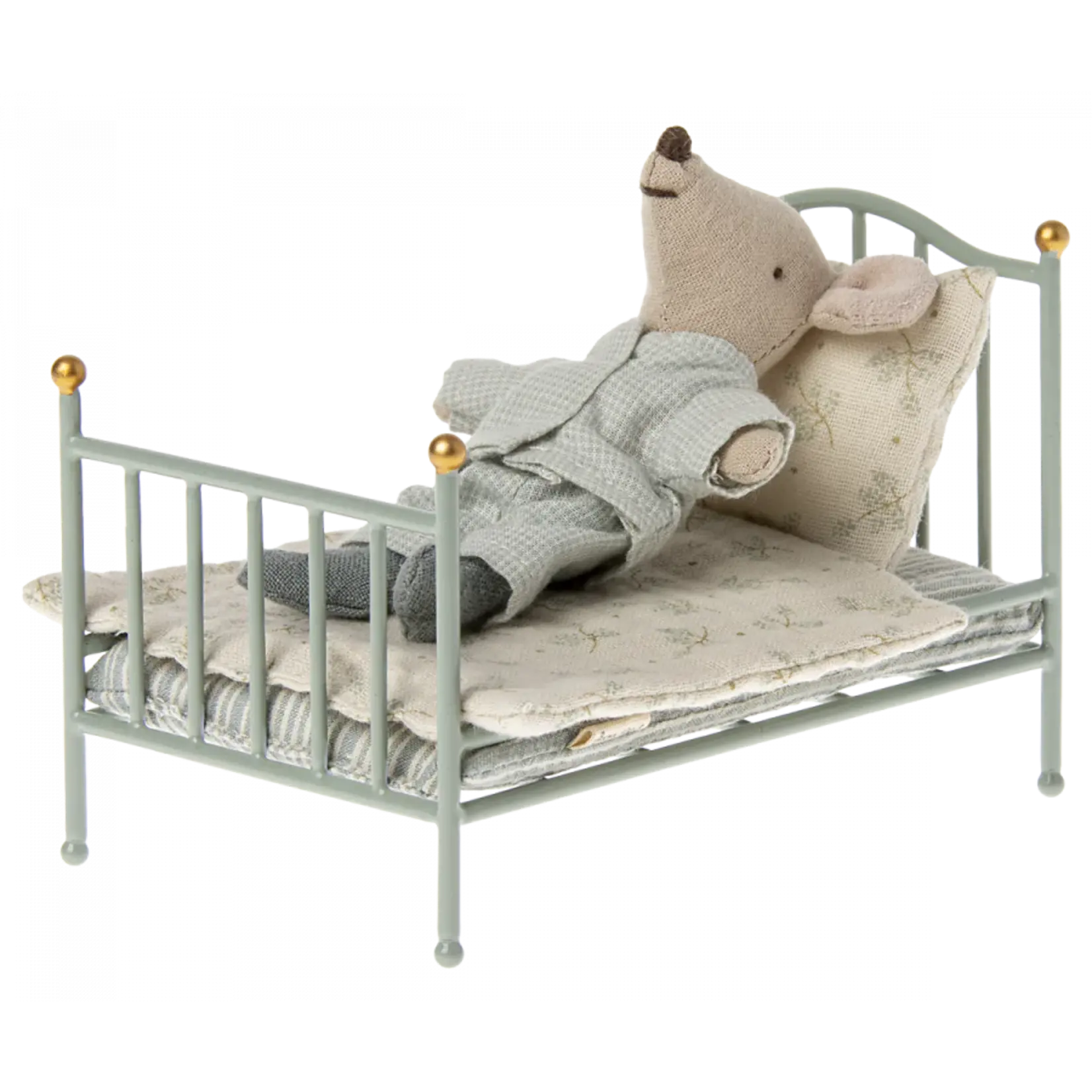 MAILEG Mint Vintage bed, mouse