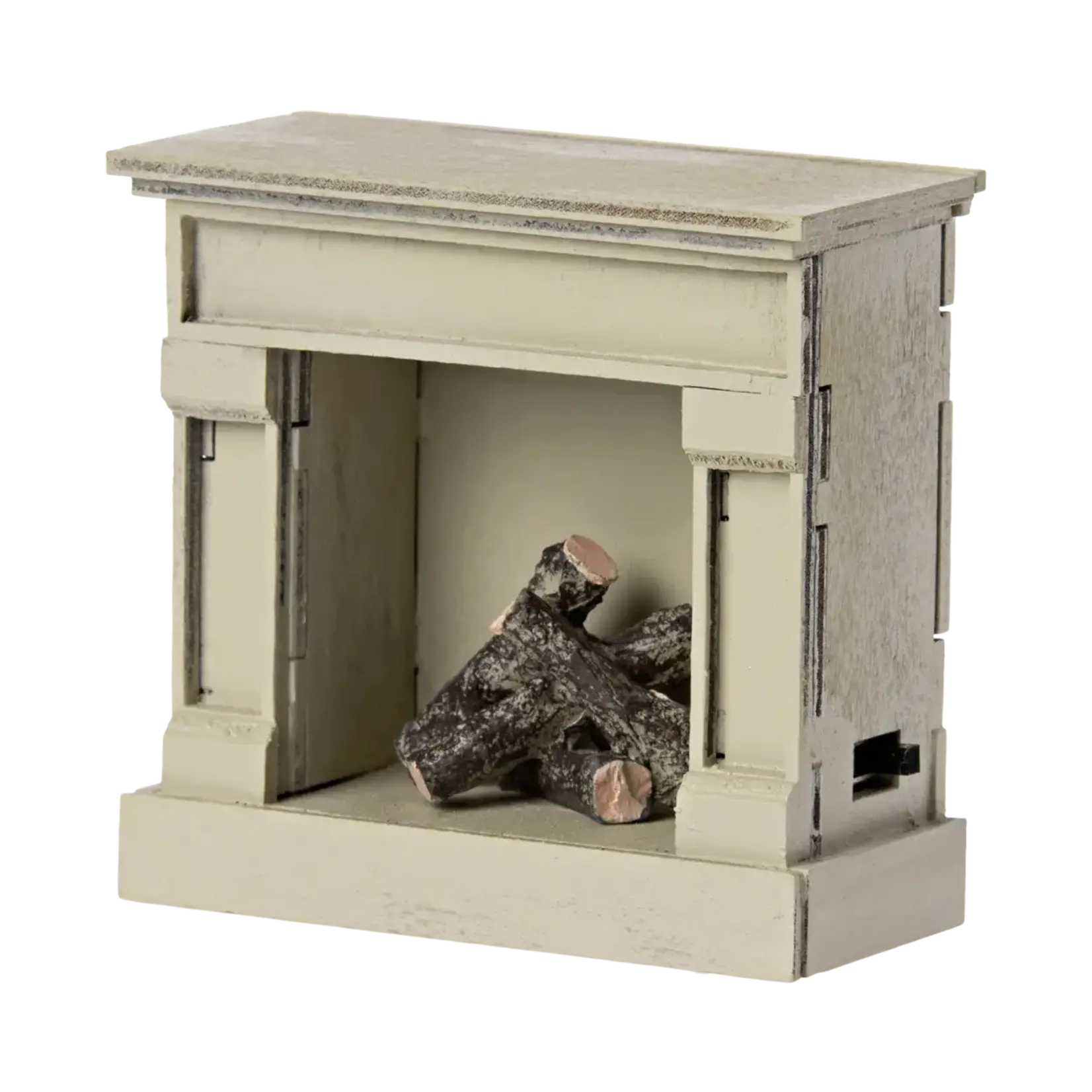 MAILEG FIREPLACE, VINTAGE OFF-WHITE, MOUSE