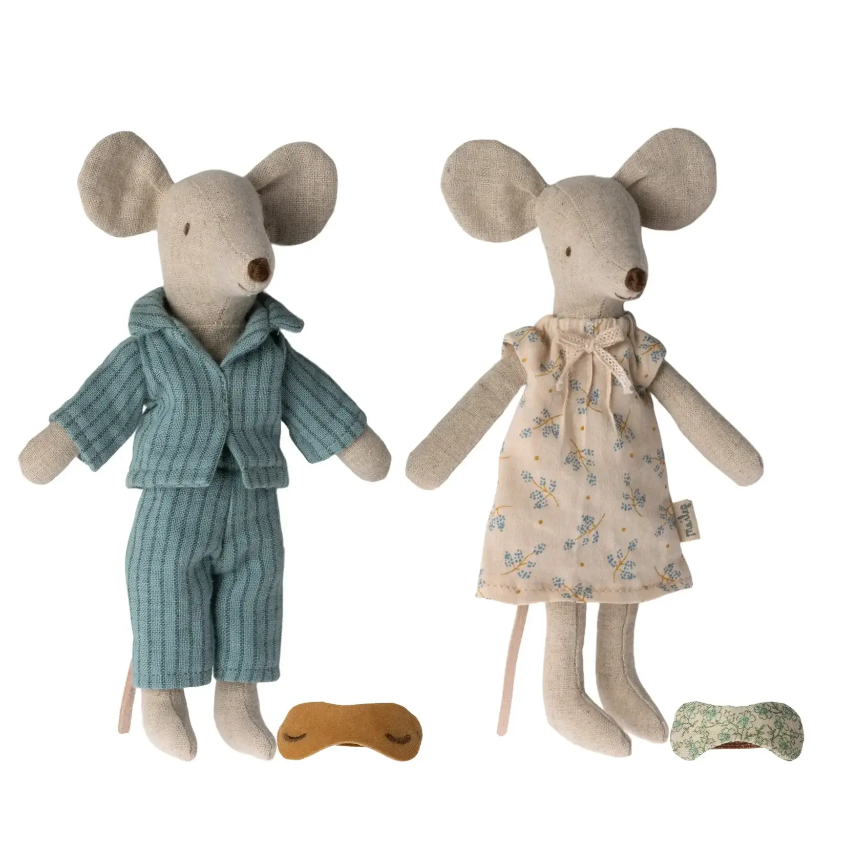 MAILEG Mum & Dad mice in cigar box