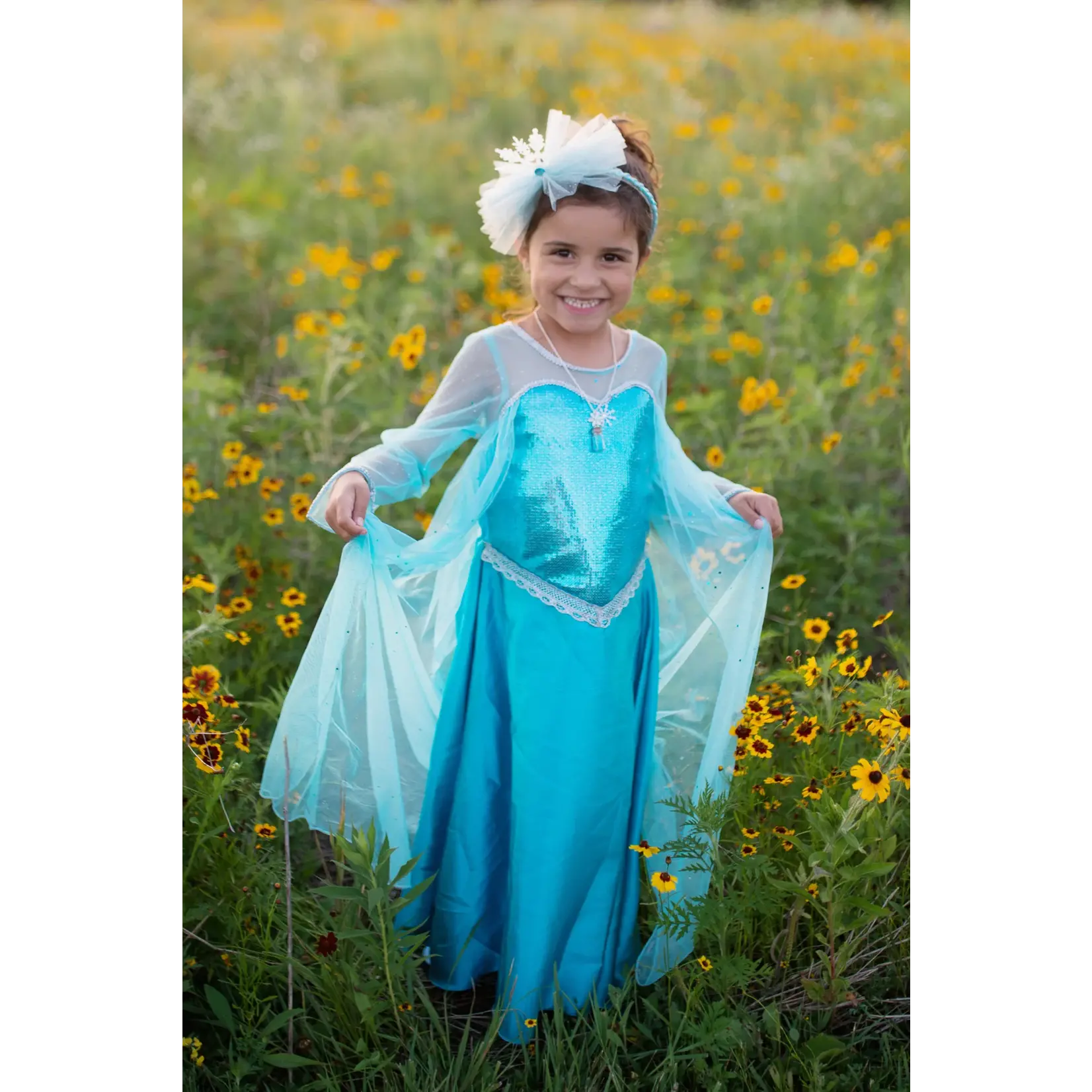 GREAT PRETENDERS Ice Queen Dress With Cape, 5-6