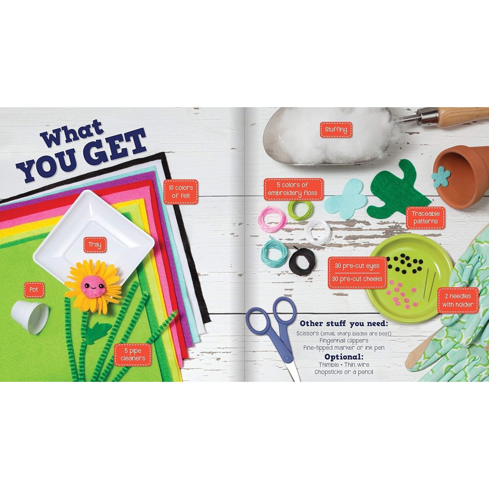 KLUTZ SEW MINI GARDENS