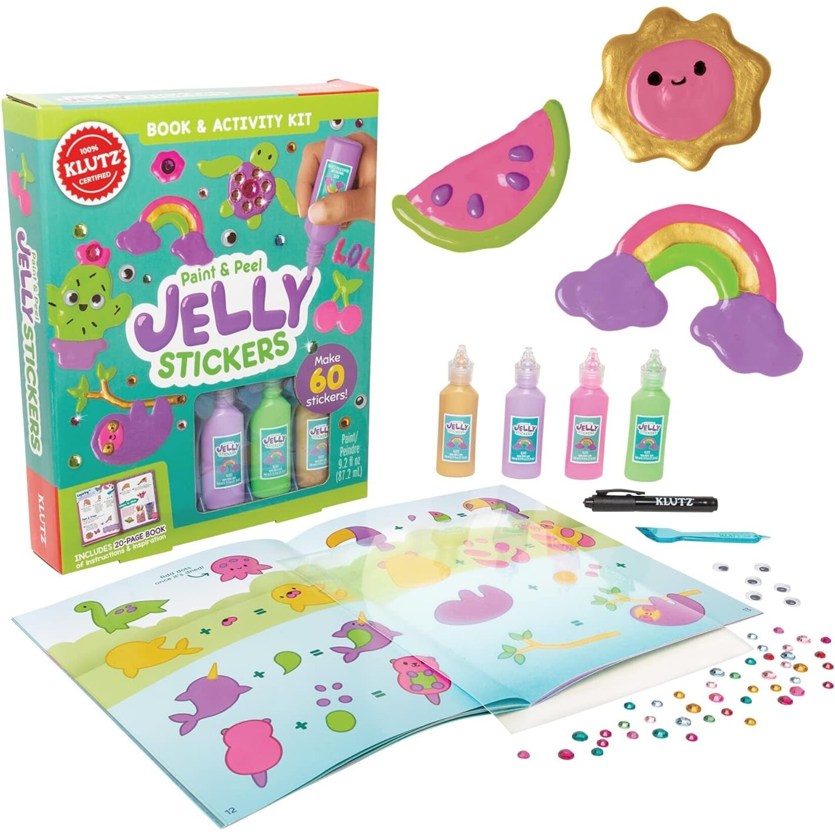 KLUTZ PAINT & PEEL JELLY STICKERS
