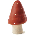 EGMONT SMALL MUSHROOM RED LAMP W/ PLUG