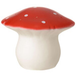 EGMONT MEDIUM MUSHROOM RED LAMP  W/ PLUG