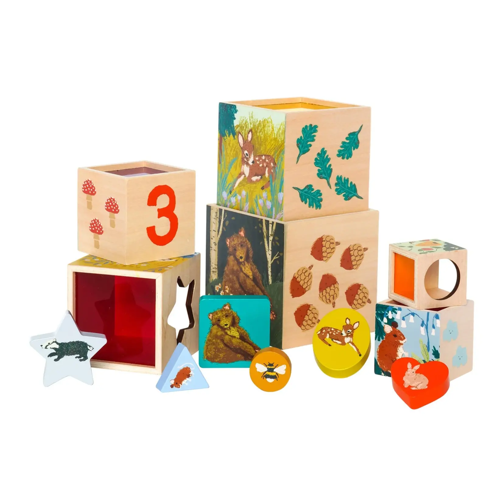 MANHATTAN TOY ENCHANTED FOREST STACKING BLOCKS