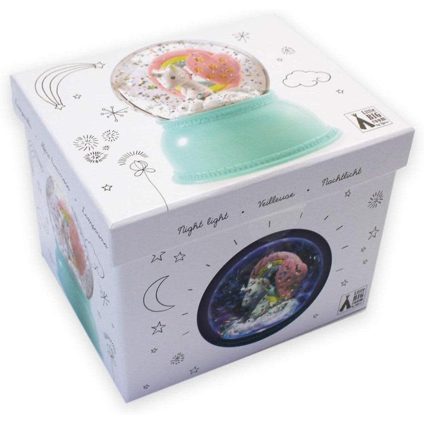 DJECO Snowglobe Nightlights Unicorn