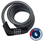 Abus Câble avec serrure à combinaison à 4 chiffres Tresor 6512C 12mm x 180cm