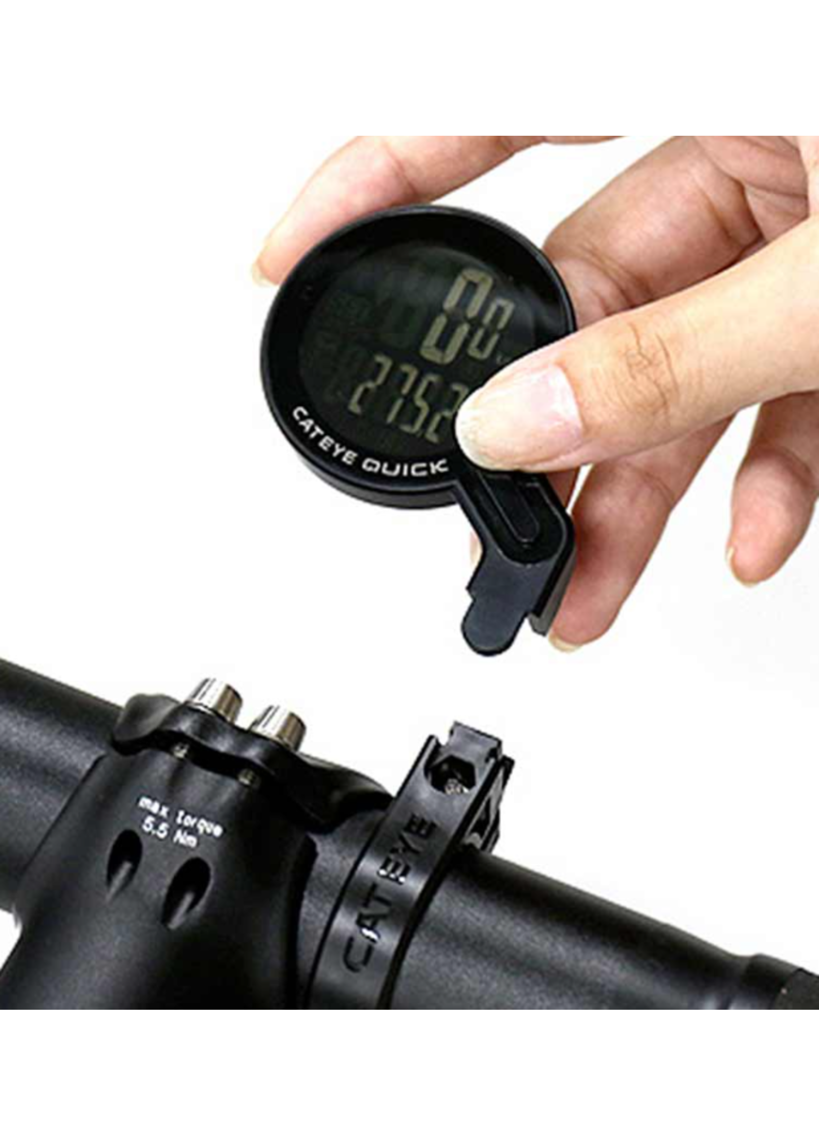 CatEye CatEye, Quick, Cyclomètre, GPS: Non, Cardio: Non, Cadence: Non, Noir