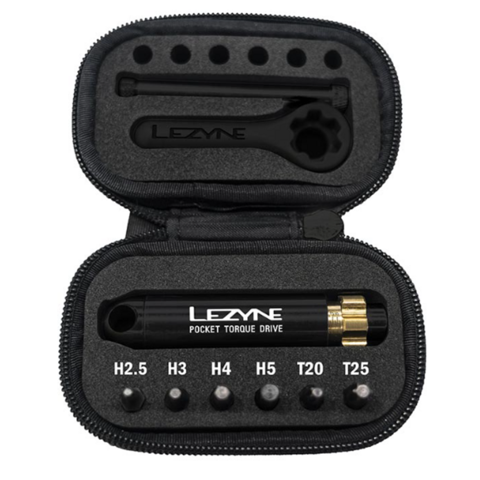 Lezyne Lezyne, Pocket Torque Drive, Clé dynamométrique, : 1/4'' Hex, : Métrique, : 2.5, 3, 4, 5, T20, T25