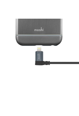 Moshi Moshi Lightning to USB Cable with 90-degree connector - Black