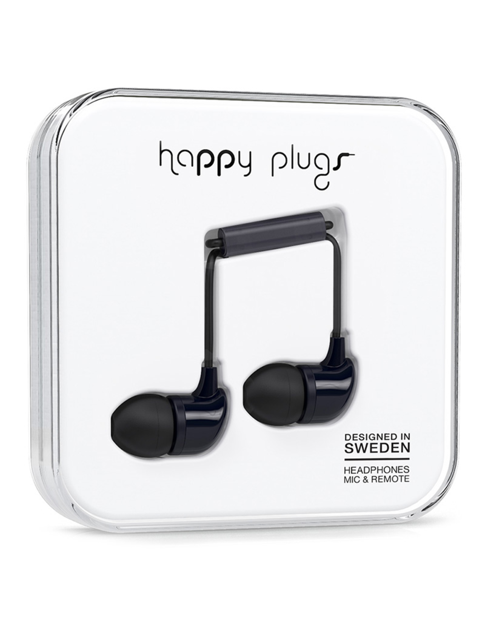 Happy Plugs Happy Plugs In-Ear Black EOL