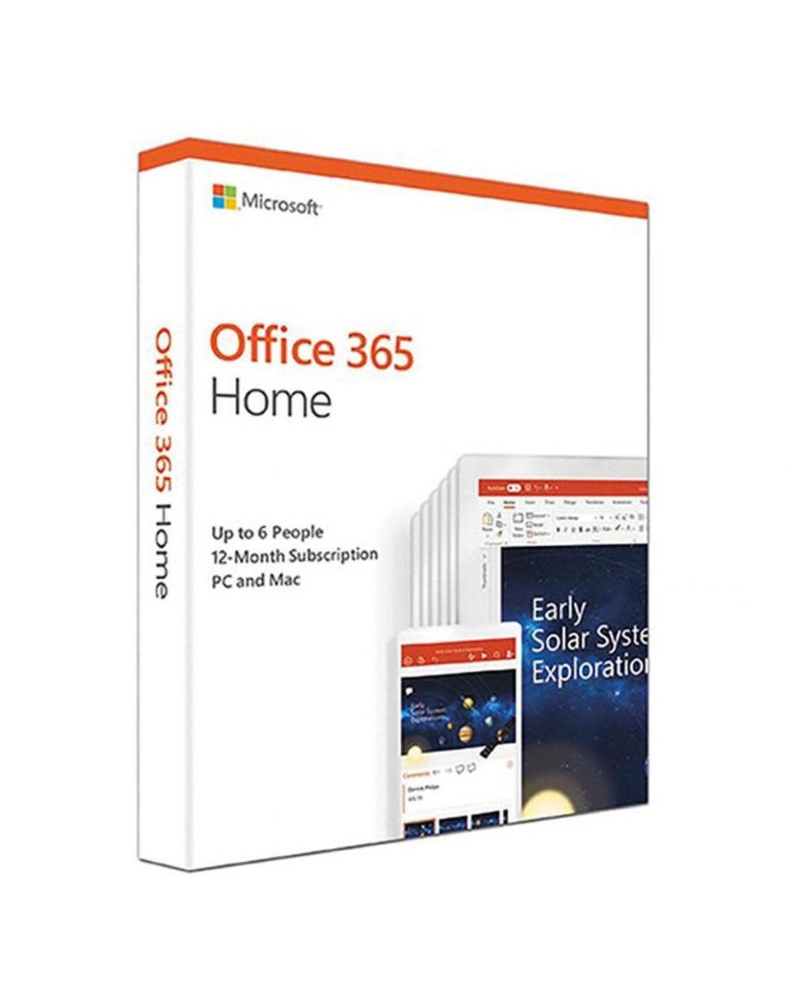 Microsoft Office 365 Home, 5 Devices, 1 Year, PC/Mac