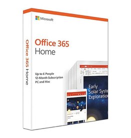 Microsoft Microsoft Office 365 Home Subscription - Up to 6 devices -  1 year