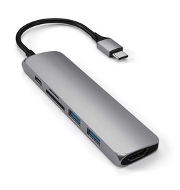 Satechi Satechi Slim USB-C MultiPort Adapter Version 2 - Space Grey
