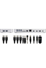 OWC OWC 12 Port Thunderbolt 2 Dock - Dual Thunderbolt 2 /Gigabit Ethernet / 4K + multiple displays / 5 x USB3.0  / FireWire 800 / Audio I/O with 1m Thunderbolt cable