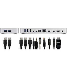 OWC OWC 12 Port Thunderbolt 2 Dock - Dual Thunderbolt 2 /Gigabit Ethernet / 4K + multiple displays / 5 x USB3.0  / FireWire 800 / Audio I/O with 1m Thunderbolt cable