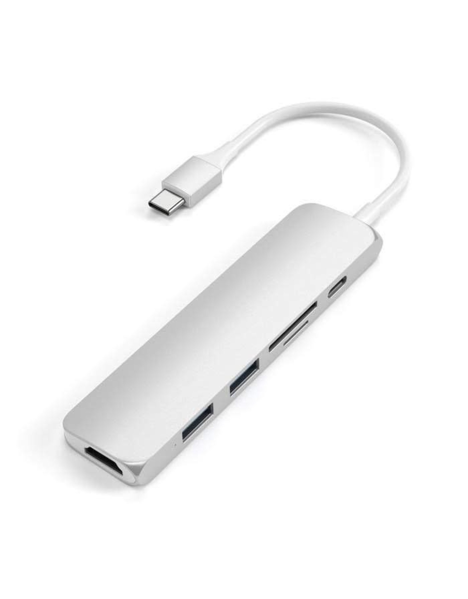 Satechi Satechi Slim Aluminium USB-C Multi-Port Adapter v2 Silver
