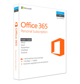 Microsoft Microsoft Office 365 Personal - 1 License - 1 Mac and 1 iPad - 1 year