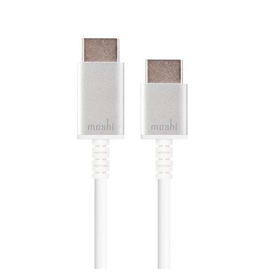 Moshi Moshi High Speed Thin HDMI Cable with Ultra HD (4K) support - 10.2Gbps transfer rate 2M/White