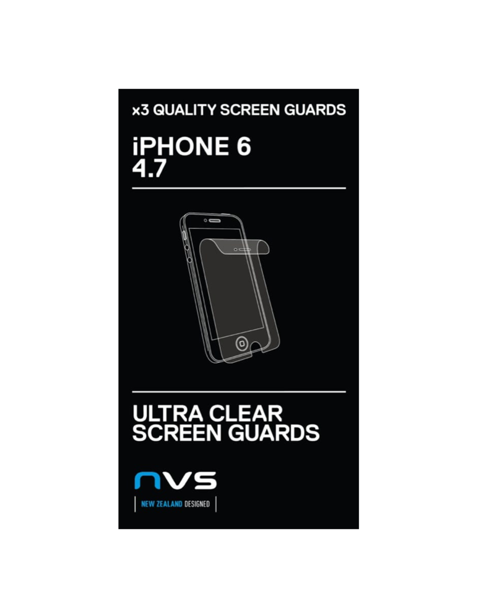 NVS NVS Screen Guard 3 pack for iPhone 6 - Ultra Clear EOL