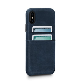 SENA Sena Bence Snap-on Leather Wallet case for iPhone X - Denim Blue EOL