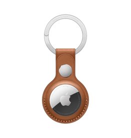 Apple Apple AirTag Leather Key Ring - Saddle Brown