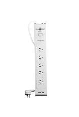 Power Shield Power Shield ZapGuard 5 Way High Capacity Surge Protector Strip with 2 USB charging ports