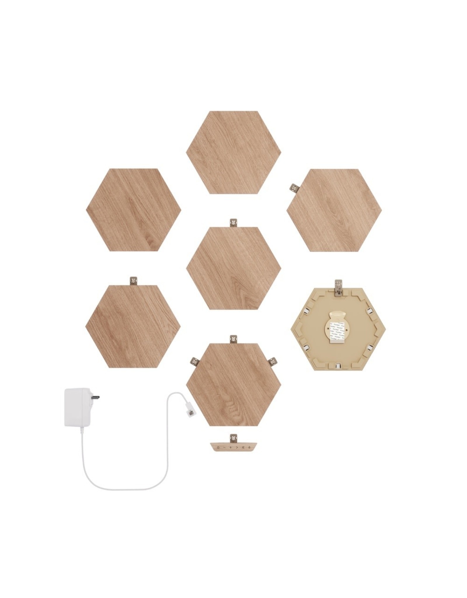 Nanoleaf Nanoleaf Elements Wood Look Starter Kit  (7 Pack)