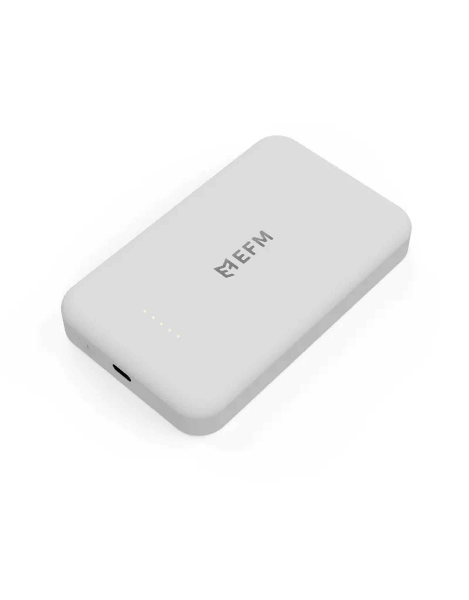 EFM EFM FLUX 5000mAh Wireless Power Bank With Magnetic Alignment Silver