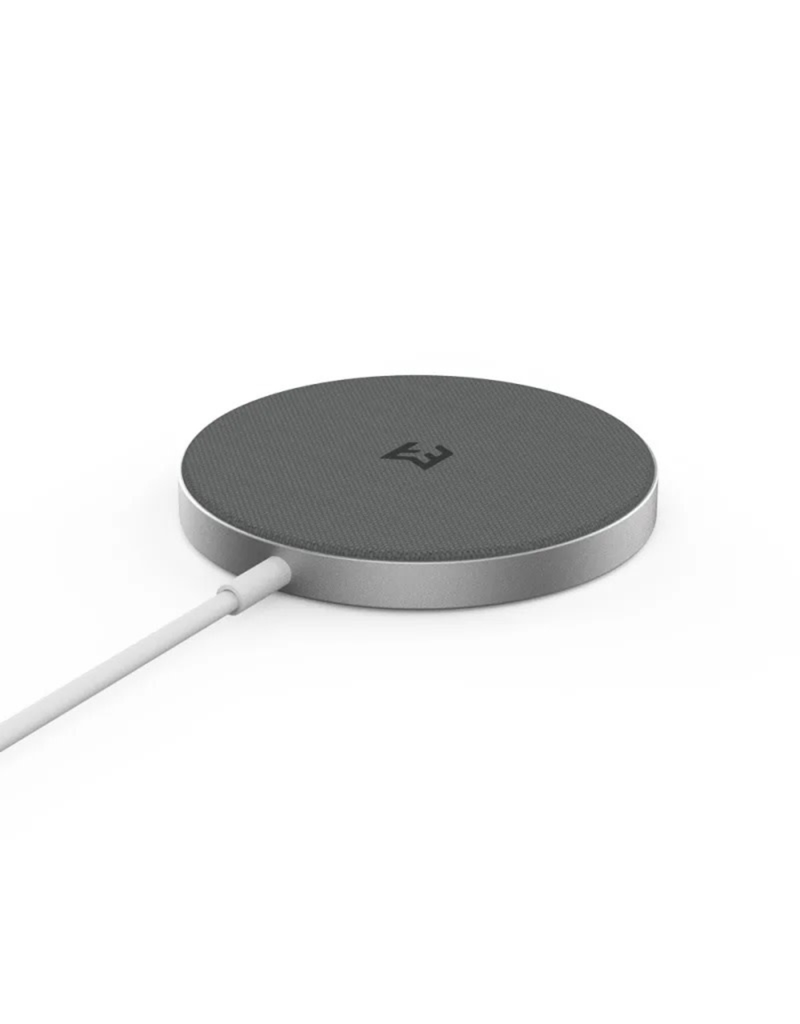 EFM EFM FLUX 15W Wireless Charging Pad with 20W Wall Charger Silver