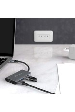 Adam Elements Adam Elements CASA Hub A01m  - Grey - USB 3.1 Type-C Classic 4-in-1 Multi-Function Hub