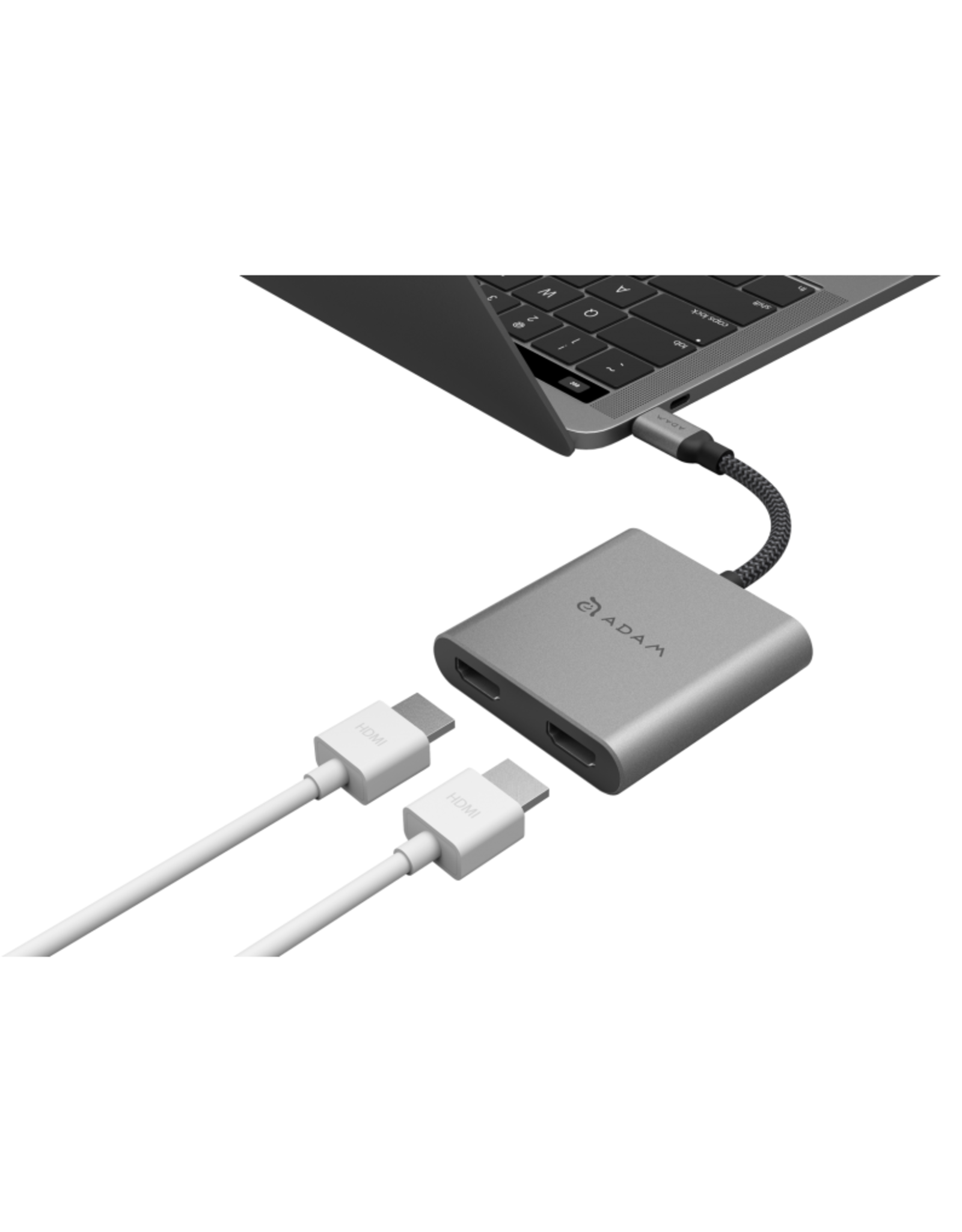 Adam Elements Adam Elements Casa Hub H2 - USB Type C to Dual HDMI - Grey