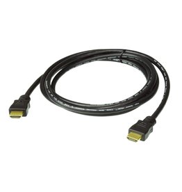 Aten Aten 2M HDMI Cable High Speed HDMI Cable with Ethernet. Support 4K UHD DCI, up to 4096 x 2160 @ 30Hz. Gold-plated connectors