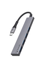 Bon.elk Bon.elk Long-Life USB-C to 4 Port USB 3.0 Slim Hub - Space Grey