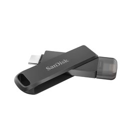Sandisk SanDisk iXpand Flash Drive Luxe, SDIX70N 64GB, Black, iOS/Android, Lightning and Type C USB3.1