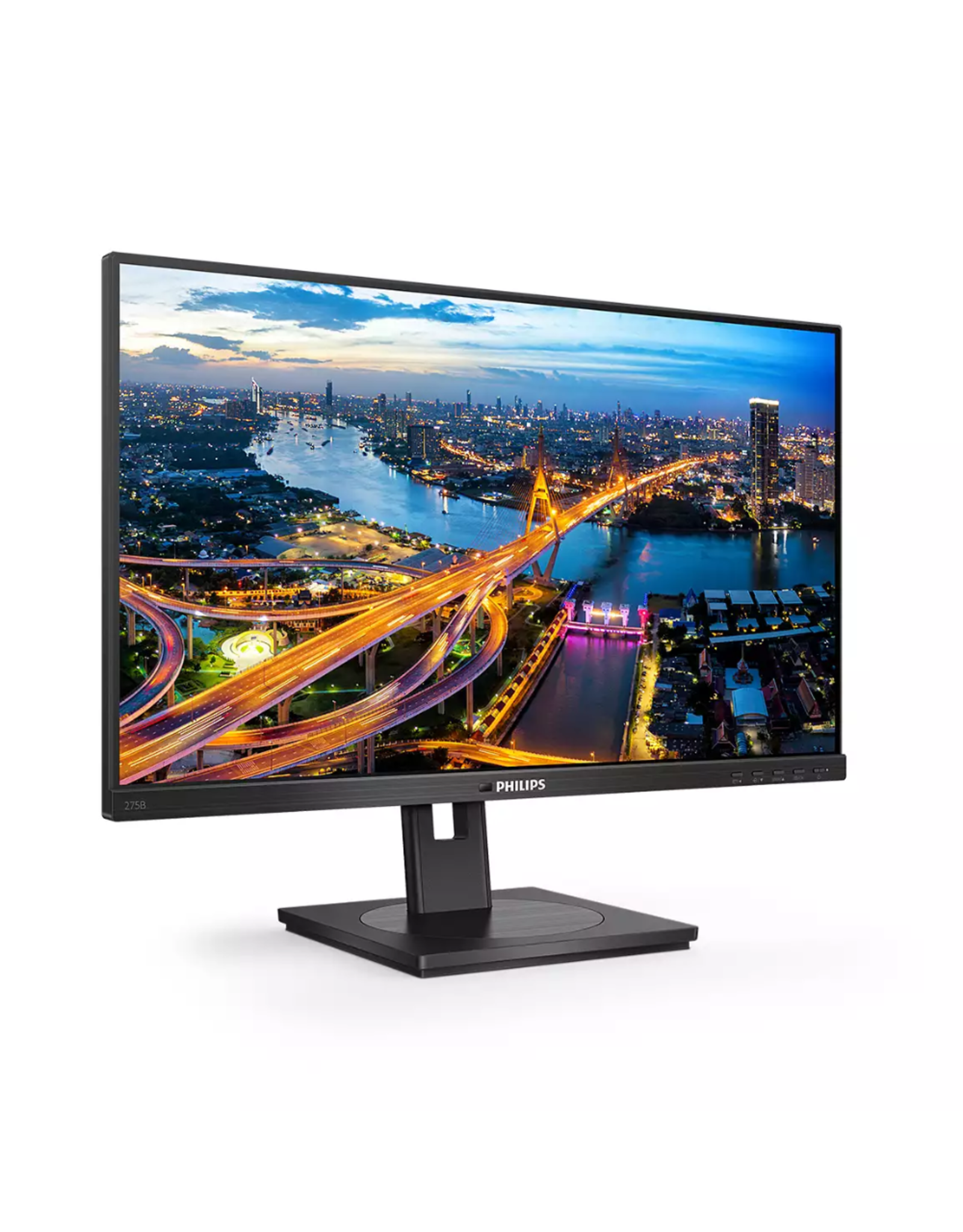 Philips Philips 275B1 27" WQHD WLED  LCD Monitor with PowerSensor - 16:9 - Textured Black - 685.80 mm Class - In-plane Switching (IPS) Technology - 2560 x 1440 - 16.7 Million Colors - Adaptive Sync - DVI/HDMI/DisplayPort/USB Hub