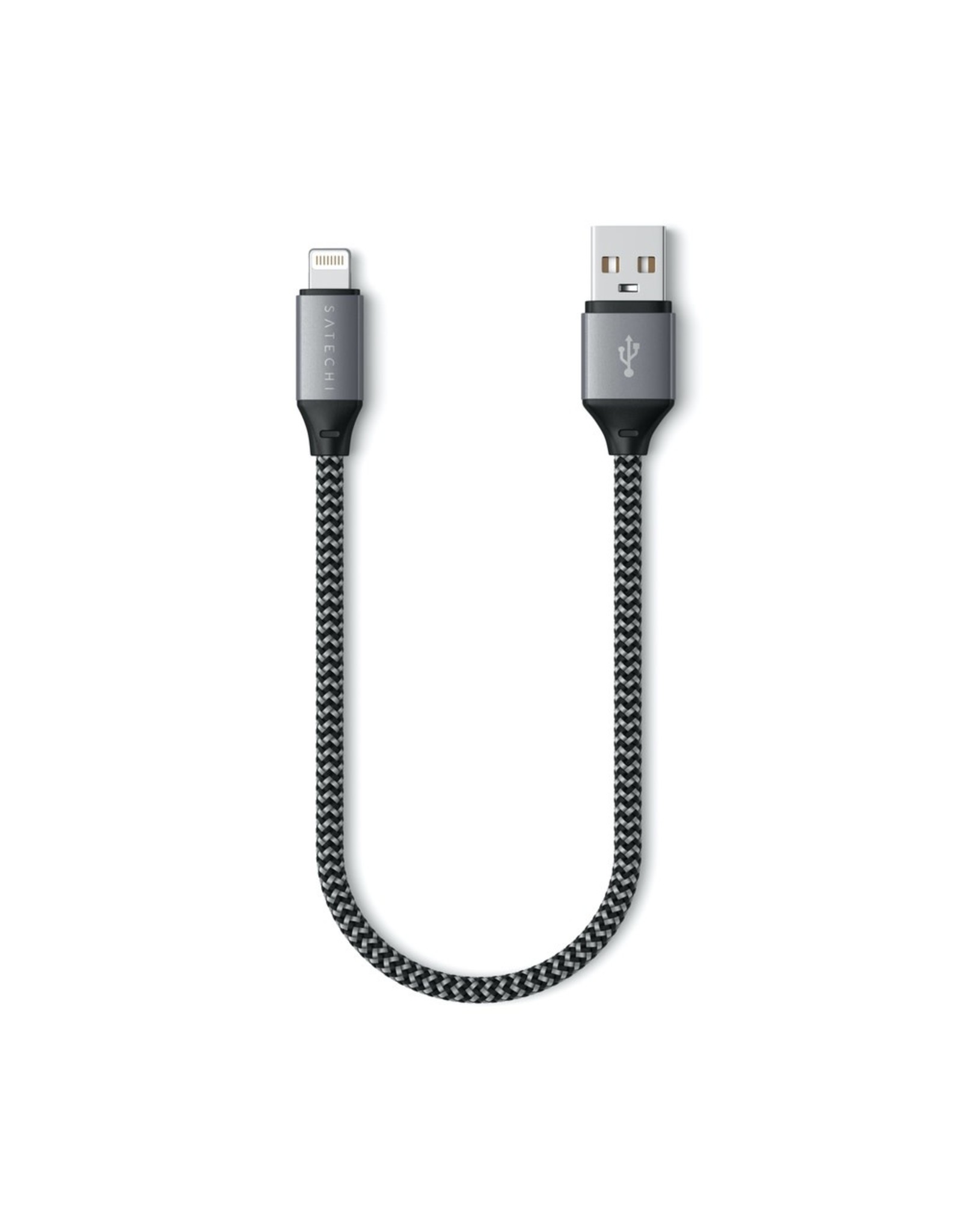 Satechi Satechi USB-A to Lightning Short Cable 25cm - Space Grey