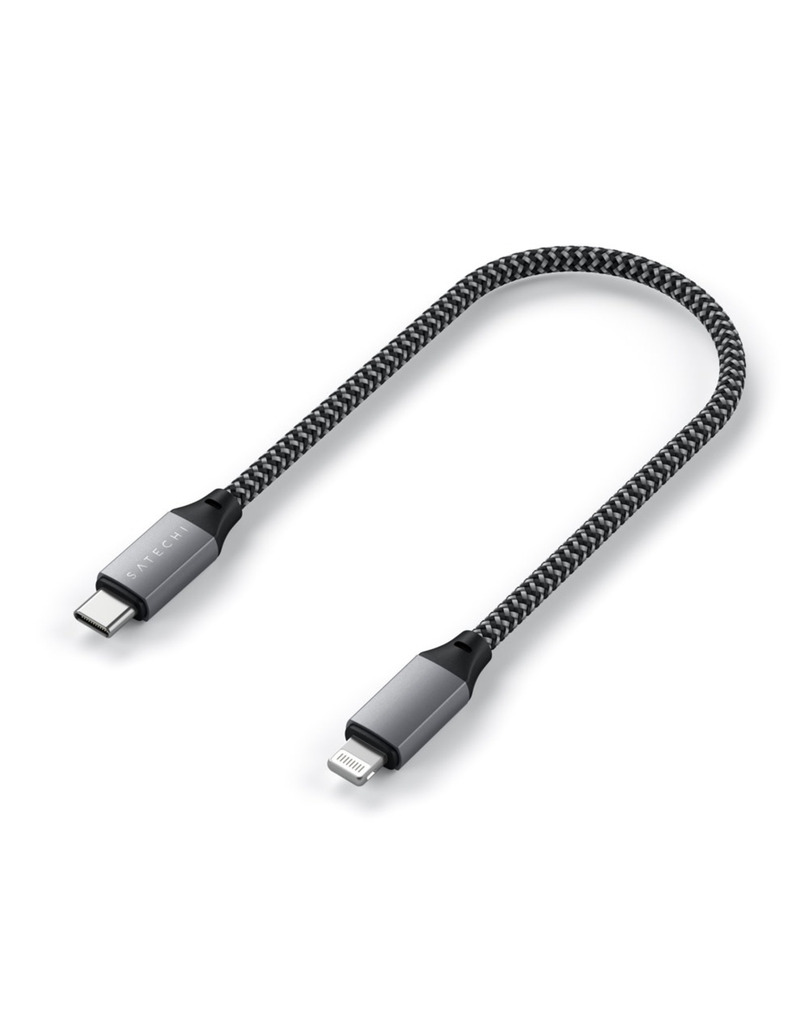 Satechi Satechi USB-C to Lightning Short Cable 25cm - Space Grey