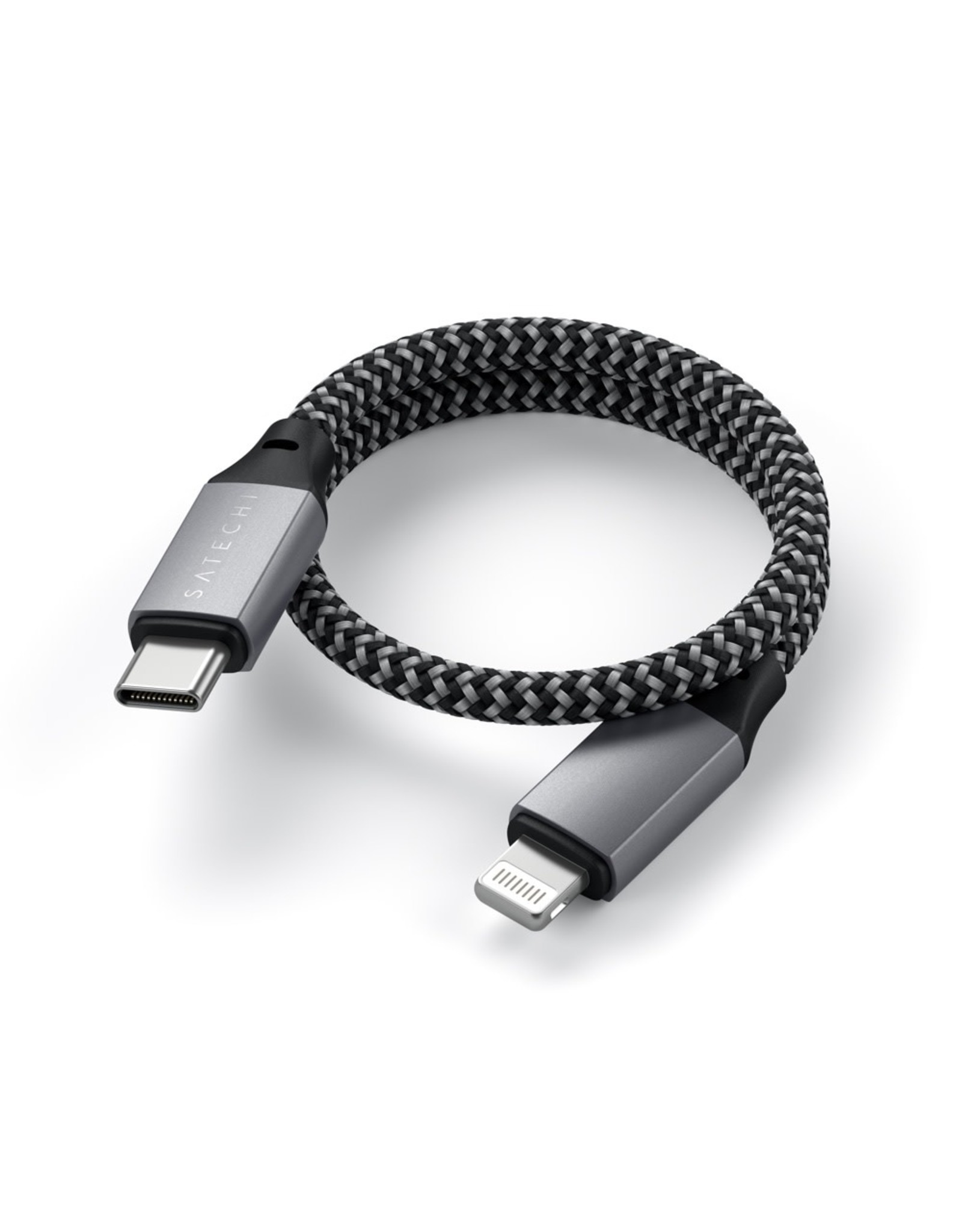 Satechi Satechi USB-C to Lightning Short Cable 25cm - Space Grey