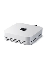 Satechi Satechi Aluminium Stand and Hub for Mac Mini with SSD Enclosure - Silver - fits SATA M.2 SSD (not included)