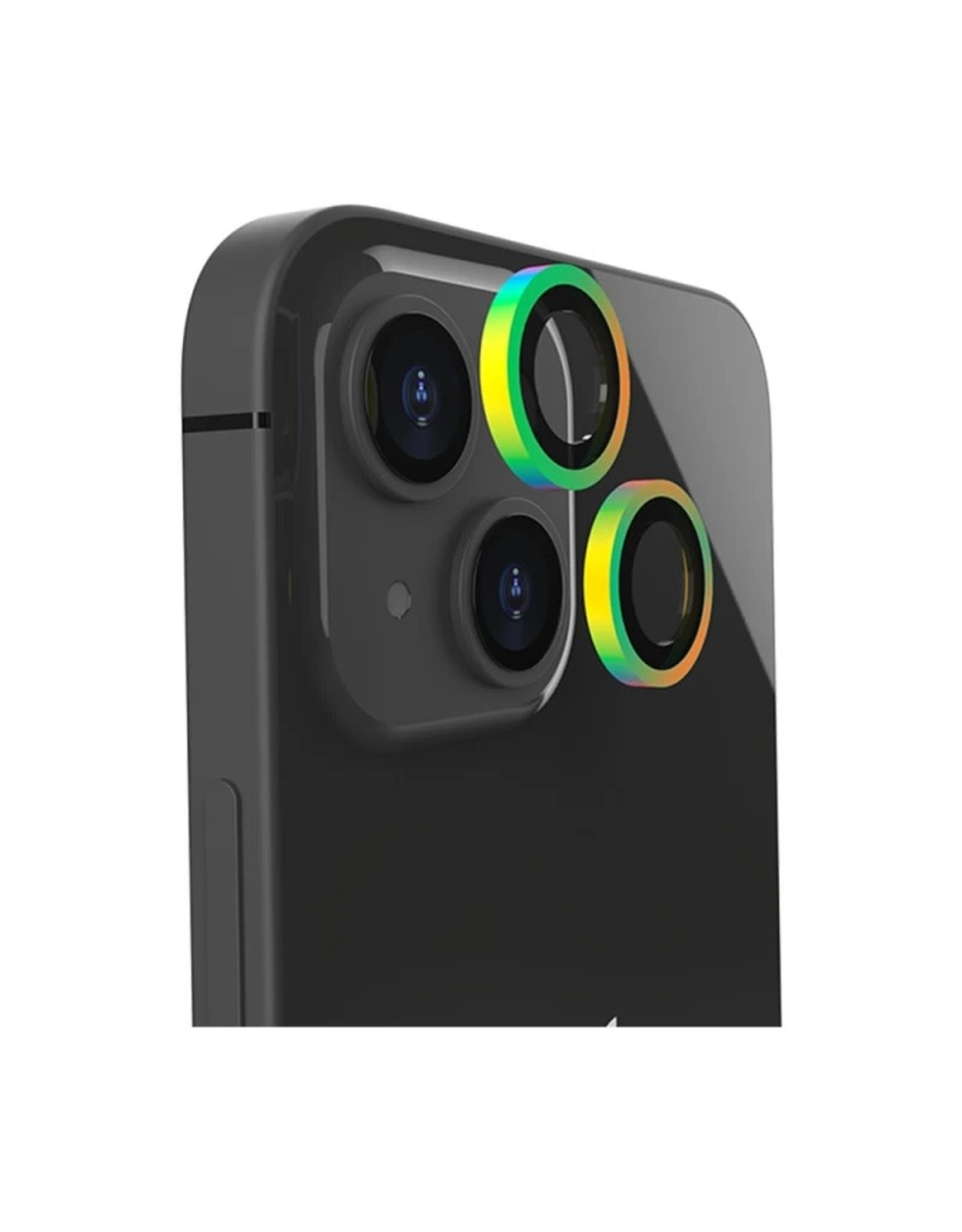 EFM EFM Camera Lens Screen Armour suits iPhone 14 and 14 Plus- Rainbow