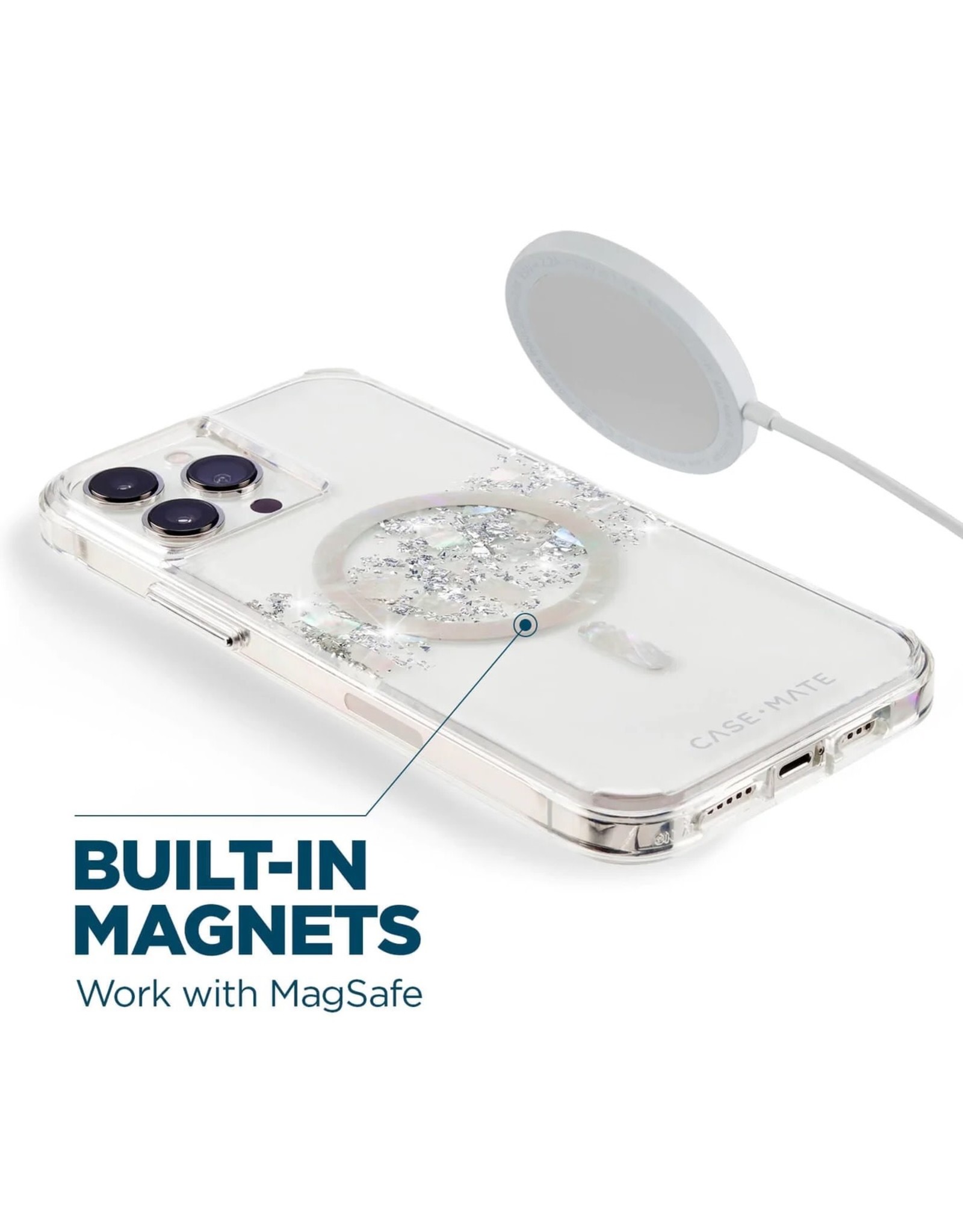 Case-Mate Case-Mate Karat Touch of Pearl Case MagSafe suits iPhone 14 Pro
