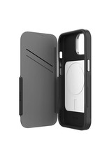 EFM EFM Monaco E-Leather Wallet Case Armour with D3O® 5G Signal Plus suits iPhone 14 Pro Max - Black/ Space Grey
