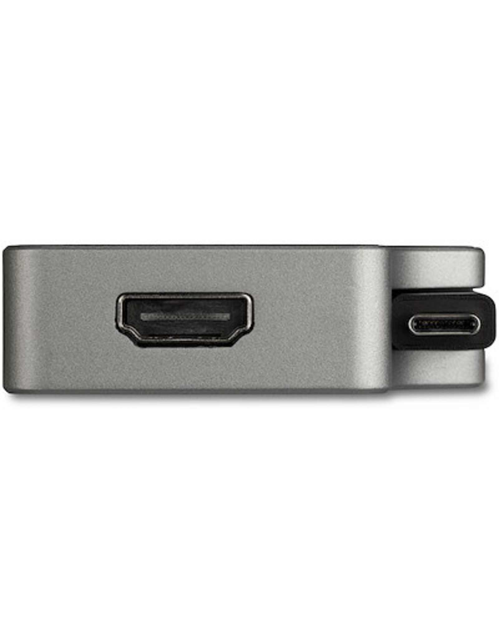 Startech StarTech USB-C Video Adapter - 4K 60Hz UHD Portable 5-in-1 USB Type C to HDMI 2.0, Mini DisplayPort, VGA or DVI (1080p) - 95W PD Passthrough - Cable Management - Aluminum