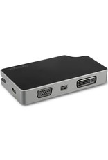 Startech StarTech USB-C Video Adapter - 4K 60Hz UHD Portable 5-in-1 USB Type C to HDMI 2.0, Mini DisplayPort, VGA or DVI (1080p) - 95W PD Passthrough - Cable Management - Aluminum