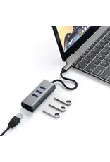 Satechi Satechi Type-C 2-in-1 USB 3.0 3-Port Hub & Ethernet Space Grey